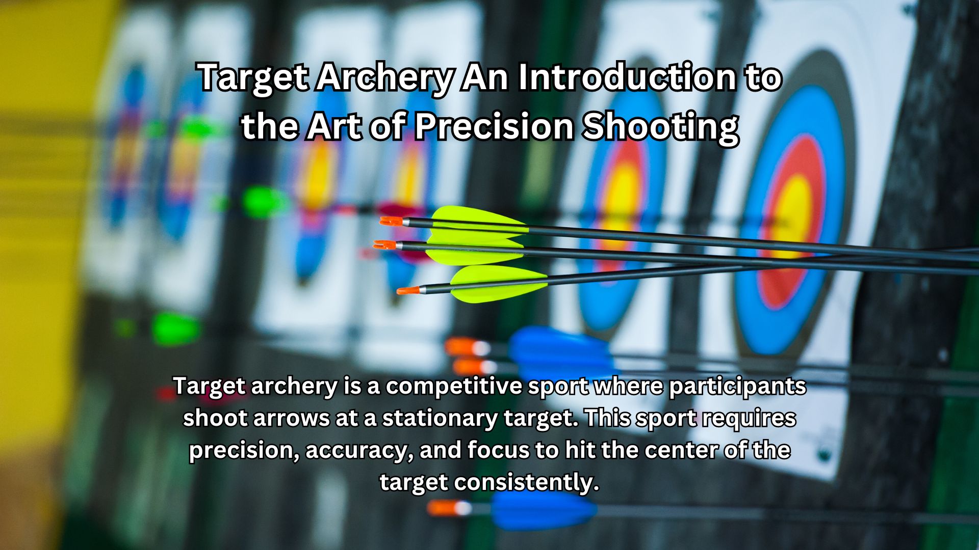 Target Archery's arrow in target