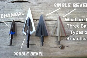 Three Basic Types of Broadheads fixed blade, mechanical, and hybrid broadhead